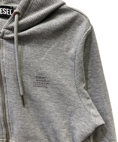 DIESEL（ディーゼル）DIESEL (ディーゼル) ジップパーカー グレー サイズ:SIZE Lの古着・服飾アイテム