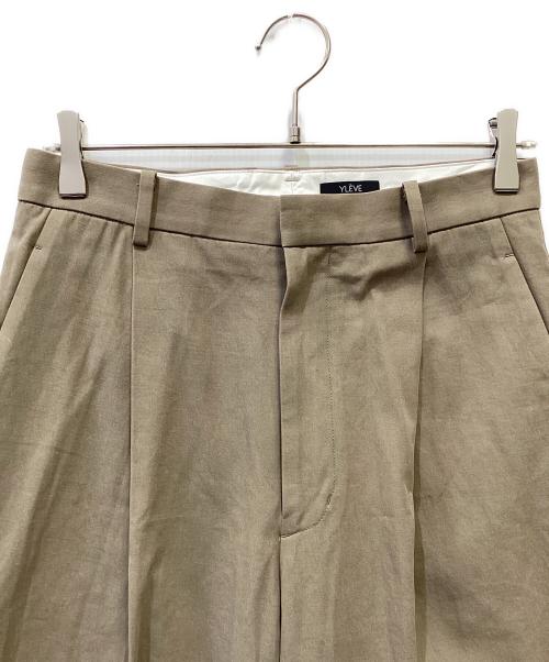 YLEVE（イレーヴ）YLEVE (イレーヴ) スラックス ベージュ サイズ:１の古着・服飾アイテム