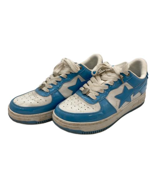 A BATHING APE（ア ベイシング エイプ）A BATHING APE (ア ベイシング エイプ) スニーカー スカイブルー×ホワイト サイズ:27.5cmの古着・服飾アイテム