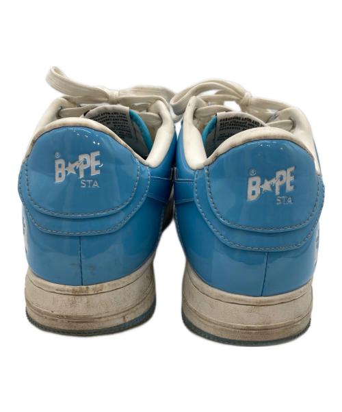 A BATHING APE（ア ベイシング エイプ）A BATHING APE (ア ベイシング エイプ) スニーカー スカイブルー×ホワイト サイズ:27.5cmの古着・服飾アイテム