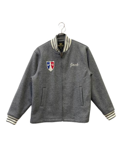 HOUSTON（ヒューストン）HOUSTON (ヒューストン) ジップアップジャケット グレー サイズ:XLの古着・服飾アイテム