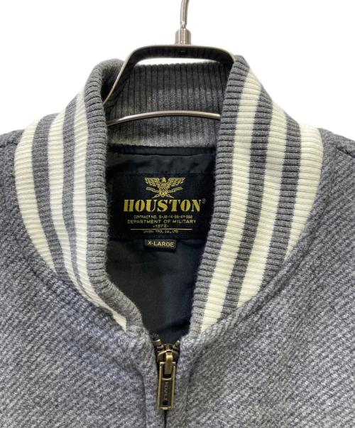HOUSTON（ヒューストン）HOUSTON (ヒューストン) ジップアップジャケット グレー サイズ:XLの古着・服飾アイテム