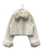 eimy istoireエイミーイストワール）の古着「スリーブコンビファージャケット」｜ホワイト