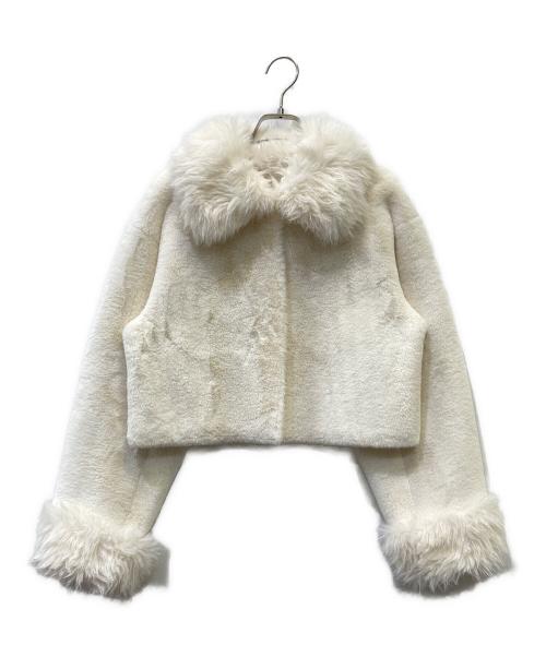 eimy istoire（エイミーイストワール）eimy istoire (エイミーイストワール) スリーブコンビファージャケット ホワイト サイズ:FREEの古着・服飾アイテム