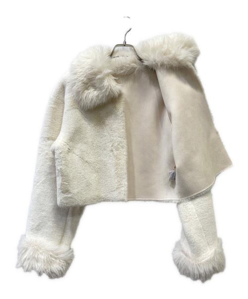 eimy istoire（エイミーイストワール）eimy istoire (エイミーイストワール) スリーブコンビファージャケット ホワイト サイズ:FREEの古着・服飾アイテム