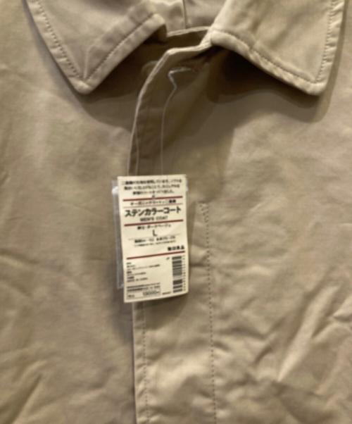無印良品（ムジルシリョウヒン）無印良品 (ムジルシリョウヒン) ステンカラーコート ブラウン サイズ:L 未使用品の古着・服飾アイテム