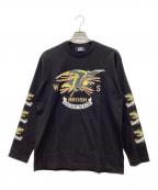 WILD SIDE×BROSHワイルドサイド×ブロッシュ）の古着「長袖カットソー」｜ブラック