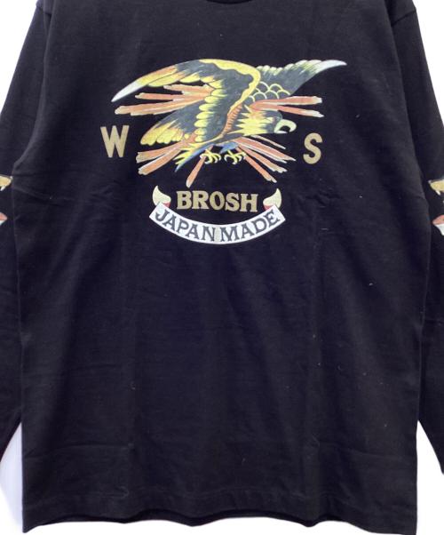 WILD SIDE（ワイルドサイド）WILD SIDE (ワイルドサイド) BROSH (ブロッシュ) 長袖カットソー ブラック サイズ:３の古着・服飾アイテム