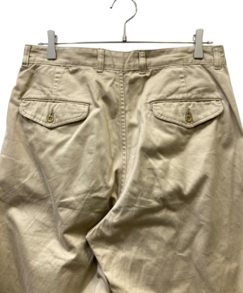 Graphpaper（グラフペーパー）Graphpaper (グラフペーパー) Suvin Chino Tuck Tapered Pants ベージュ サイズ:1の古着・服飾アイテム