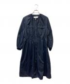 BALLSEYボールジィ）の古着「ジップアップロングコート」｜ブラック