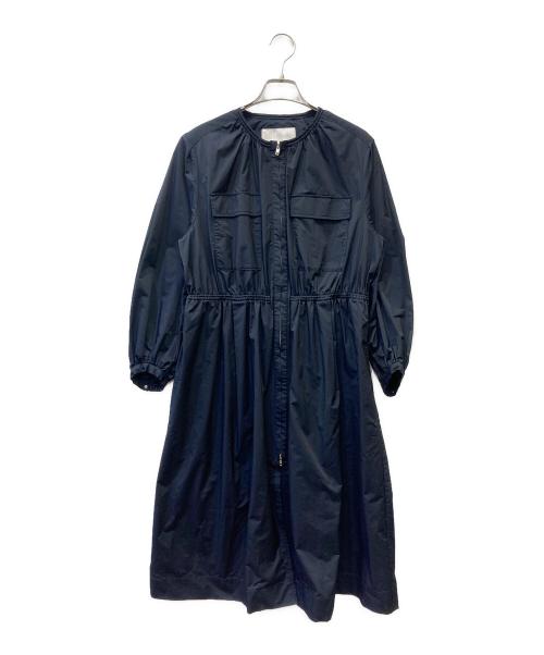 BALLSEY（ボールジィ）BALLSEY (ボールジィ) ジップアップロングコート ブラック サイズ:SIZE Sの古着・服飾アイテム