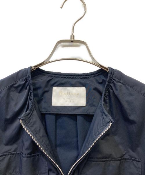 BALLSEY（ボールジィ）BALLSEY (ボールジィ) ジップアップロングコート ブラック サイズ:SIZE Sの古着・服飾アイテム