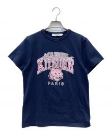 maison kitsune（メゾンキツネ）の古着「半袖カットソー」｜ネイビー