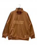 hummelヒュンメル）の古着「ハーフジップスウェット」｜ブラウン