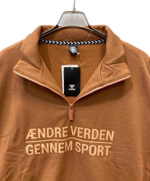 hummel（ヒュンメル）hummel (ヒュンメル) ハーフジップスウェット ブラウン サイズ:O 未使用品の古着・服飾アイテム
