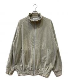 Graphpaper（グラフペーパー）の古着「Compact Velour Track Jaket」｜ライトグレー