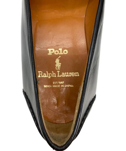 POLO RALPH LAUREN（ポロ・ラルフローレン）POLO RALPH LAUREN (ポロ・ラルフローレン) レザーシューズ ブラック サイズ:25.5㎝の古着・服飾アイテム
