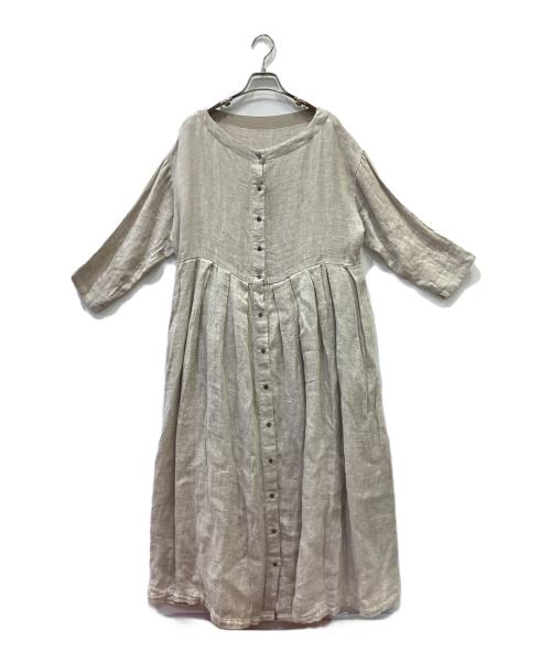 TUTIE.（ツチエ）TUTIE. (ツチエ) 長袖ワンピース ベージュ サイズ:FREEの古着・服飾アイテム