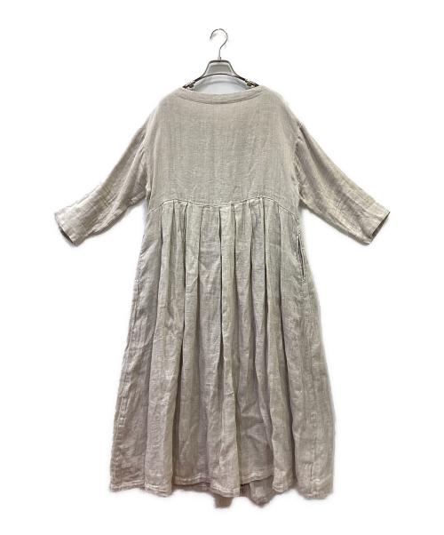 TUTIE.（ツチエ）TUTIE. (ツチエ) 長袖ワンピース ベージュ サイズ:FREEの古着・服飾アイテム