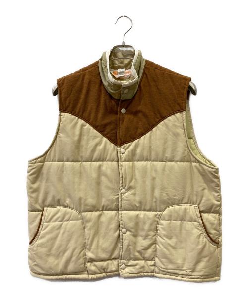 ACTIVE GENERATION（アクティブジェネレーション）ACTIVE GENERATION (アクティブジェネレーション) ベスト ベージュ×ブラウン サイズ:Lの古着・服飾アイテム