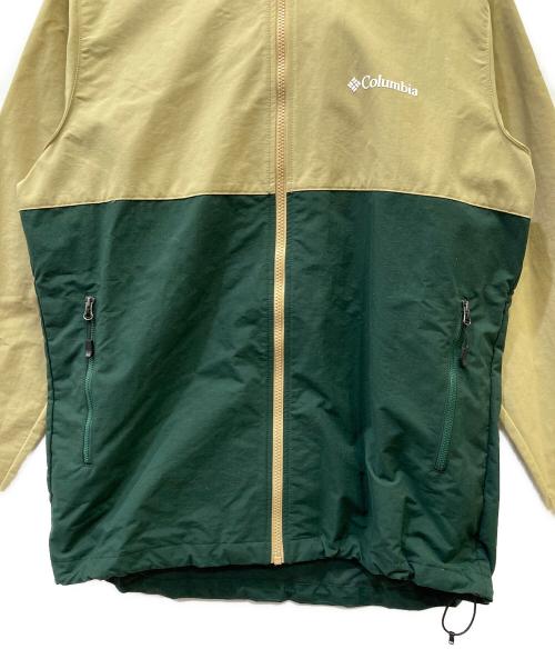 Columbia（コロンビア）Columbia (コロンビア) ヴィザボナパスジャケット ベージュ×グリーン サイズ:XLの古着・服飾アイテム