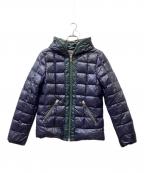 ）の古着「ダウンジャケット」｜ネイビー×グリーン