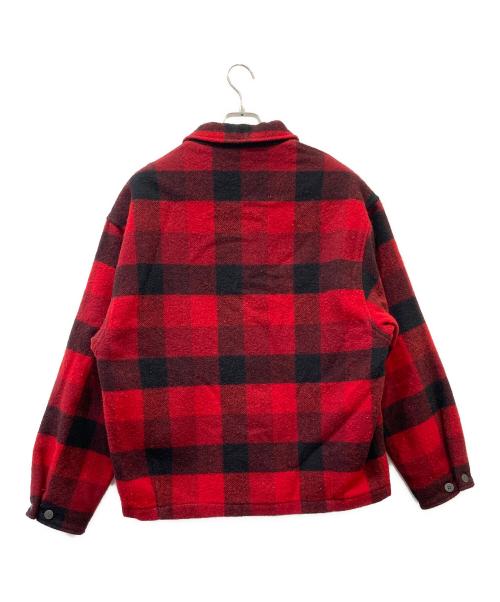 WOOLRICH（ウールリッチ）WOOLRICH (ウールリッチ) ジップジャケット レッド×ブラック サイズ:Ｍの古着・服飾アイテム
