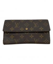 LOUIS VUITTON（ルイ ヴィトン）の古着「3つ折り財布」｜ブラウン