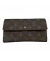 LOUIS VUITTON（ルイ ヴィトン）の古着「3つ折り財布」｜ブラウン