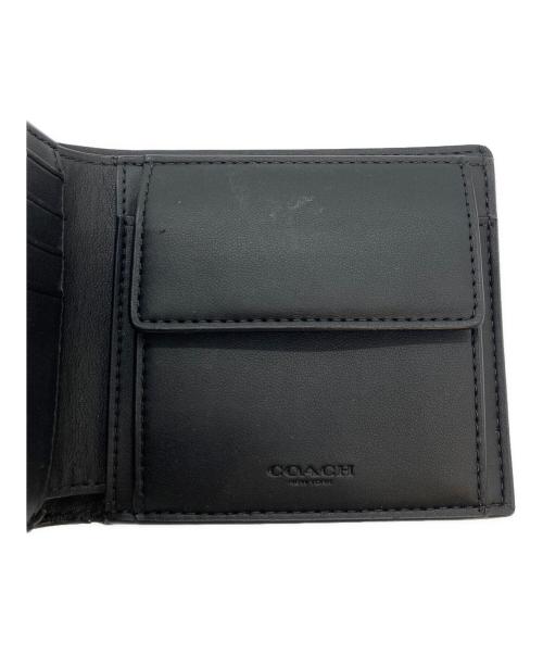 COACH（コーチ）COACH (コーチ) 2つ折り財布 ブラック×グレーの古着・服飾アイテム