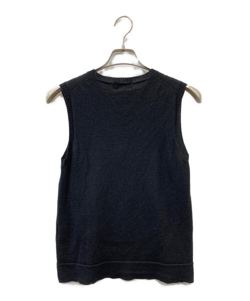 BURBERRY BLACK LABEL（バーバリーブラックレーベル）BURBERRY BLACK LABEL (バーバリーブラックレーベル) ニットベスト ブラック サイズ:SIZE 3の古着・服飾アイテム