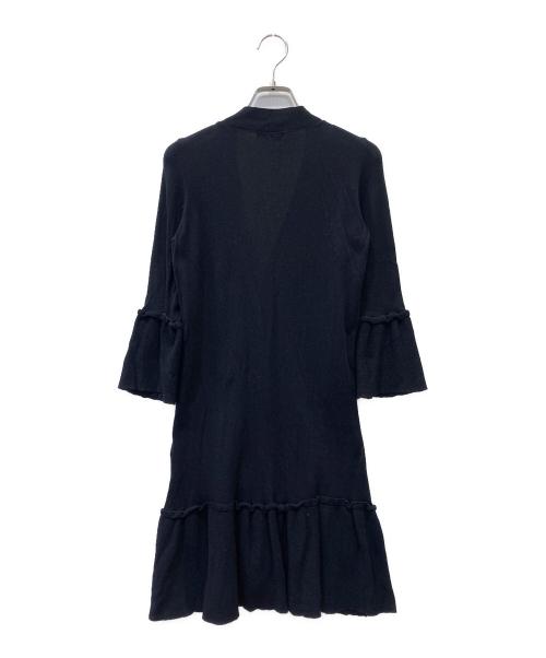 BURBERRY BLUE LABEL（バーバリー ブルー レーベル）BURBERRY BLUE LABEL (バーバリー ブルー レーベル) 薄手カーディガン ブラック サイズ:Mの古着・服飾アイテム