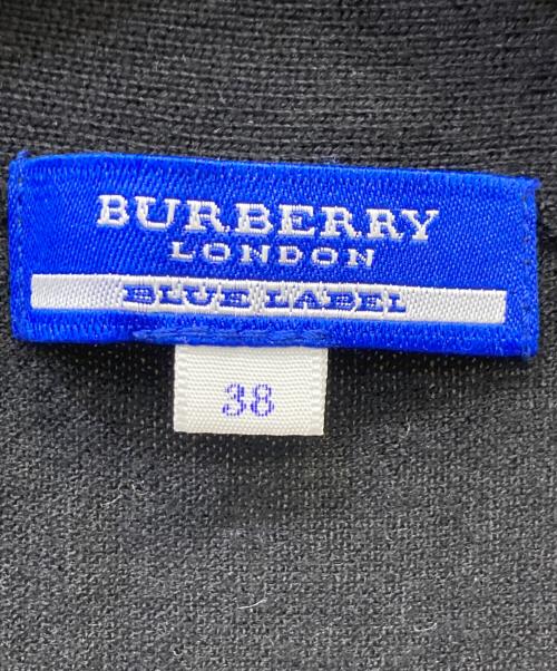 BURBERRY BLUE LABEL（バーバリー ブルー レーベル）BURBERRY BLUE LABEL (バーバリー ブルー レーベル) 薄手カーディガン ブラック サイズ:Mの古着・服飾アイテム