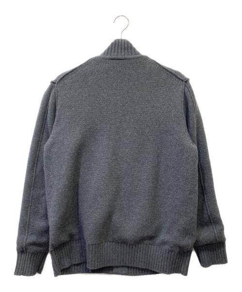 LACOSTE（ラコステ）LACOSTE (ラコステ) ジップアップニットアウター グレー サイズ:US Lの古着・服飾アイテム