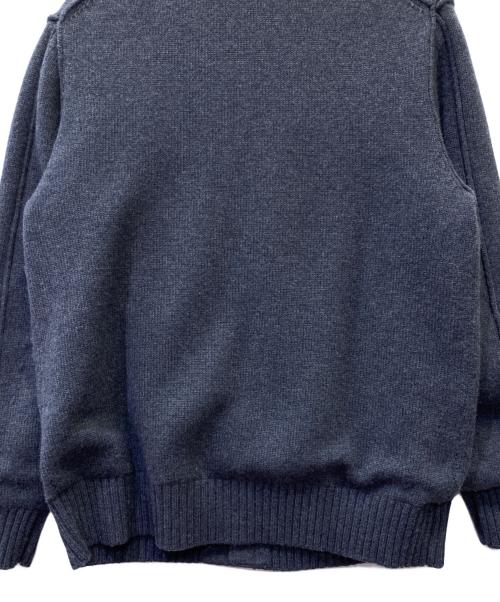 LACOSTE（ラコステ）LACOSTE (ラコステ) ジップアップニットアウター グレー サイズ:US Lの古着・服飾アイテム