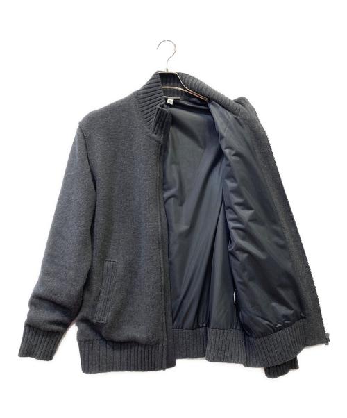 LACOSTE（ラコステ）LACOSTE (ラコステ) ジップアップニットアウター グレー サイズ:US Lの古着・服飾アイテム