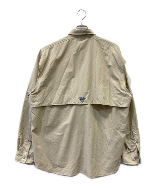 Columbia（コロンビア）Columbia (コロンビア) 長袖シャツ ベージュ サイズ:Lの古着・服飾アイテム