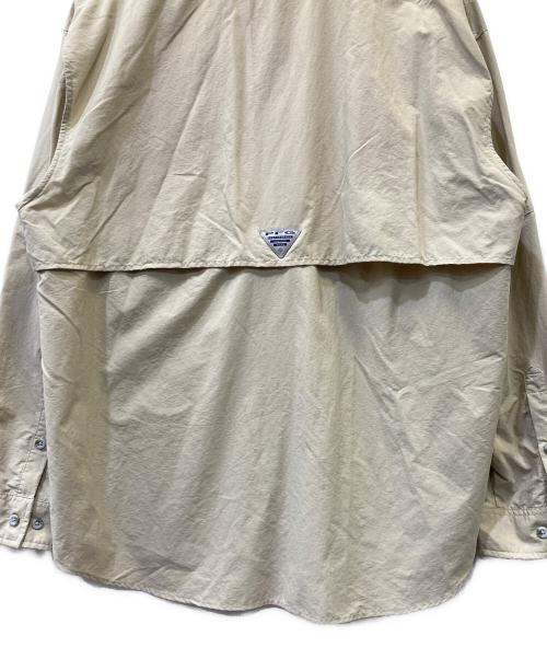 Columbia（コロンビア）Columbia (コロンビア) 長袖シャツ ベージュ サイズ:Lの古着・服飾アイテム