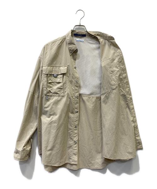 Columbia（コロンビア）Columbia (コロンビア) 長袖シャツ ベージュ サイズ:Lの古着・服飾アイテム