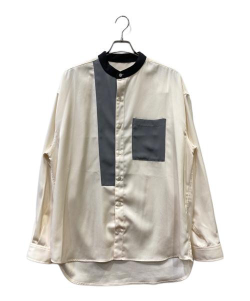Neuco n（ネウコ エヌ）Neuco n (ネウコ エヌ) 長袖シャツ アイボリー×グレー サイズ:2の古着・服飾アイテム