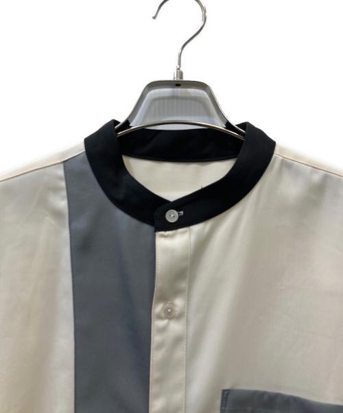 Neuco n（ネウコ エヌ）Neuco n (ネウコ エヌ) 長袖シャツ アイボリー×グレー サイズ:2の古着・服飾アイテム