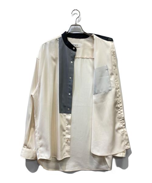 Neuco n（ネウコ エヌ）Neuco n (ネウコ エヌ) 長袖シャツ アイボリー×グレー サイズ:2の古着・服飾アイテム