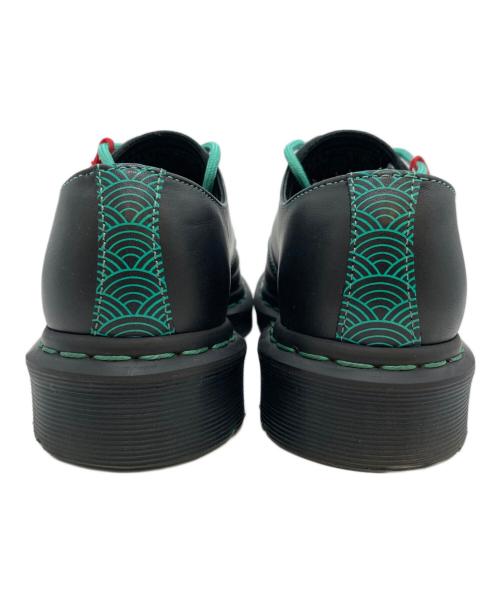 Dr.Martens（ドクターマーチン）Dr.Martens (ドクターマーチン) グリーンステッチ3ホールシューズ ブラック サイズ:23.5㎝の古着・服飾アイテム