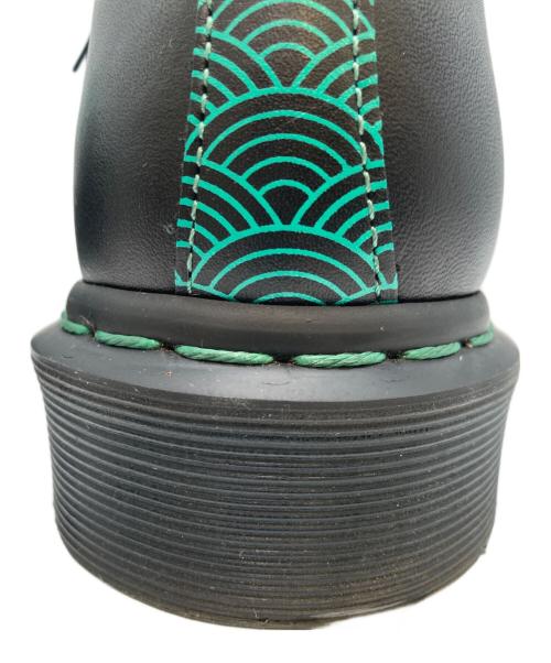 Dr.Martens（ドクターマーチン）Dr.Martens (ドクターマーチン) グリーンステッチ3ホールシューズ ブラック サイズ:23.5㎝の古着・服飾アイテム