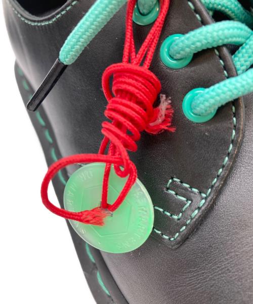 Dr.Martens（ドクターマーチン）Dr.Martens (ドクターマーチン) グリーンステッチ3ホールシューズ ブラック サイズ:23.5㎝の古着・服飾アイテム