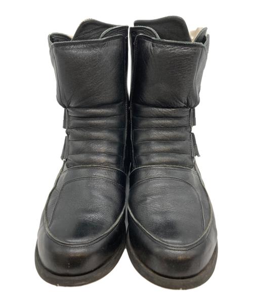 KWP LEATHER（KWP レザー）KWP LEATHER (KWP レザー) レーシングブーツ ブラック サイズ:27cmの古着・服飾アイテム