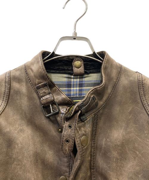 BELSTAFF（ベルスタッフ）BELSTAFF (ベルスタッフ) レザージャケット ブラウン サイズ:Lの古着・服飾アイテム