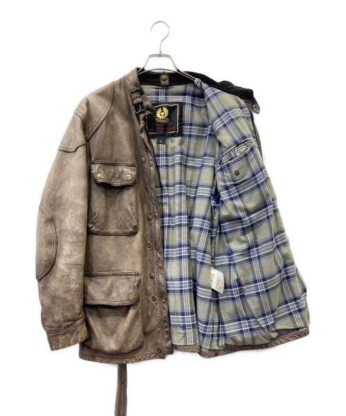 BELSTAFF（ベルスタッフ）BELSTAFF (ベルスタッフ) レザージャケット ブラウン サイズ:Lの古着・服飾アイテム
