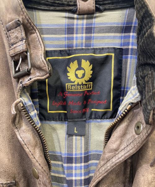 BELSTAFF（ベルスタッフ）BELSTAFF (ベルスタッフ) レザージャケット ブラウン サイズ:Lの古着・服飾アイテム