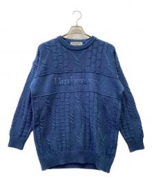 Burberry's（バーバリー）の古着「厚手ニット」｜ブルー